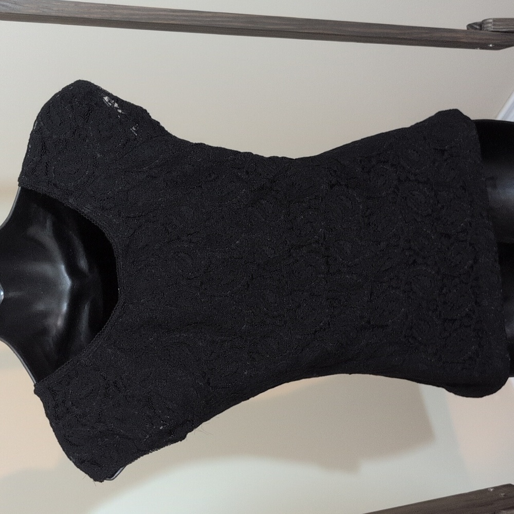 Digital | Elegant Black Lace Women's Top - Picture 3 of 11